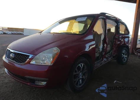 2014 Kia Sedona Lx z USA, uszkodzony, nr VIN KNDMG4C76E6587774